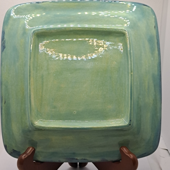 Medium Square Serving Dish in Aqua Mist - Picture 3 of 3